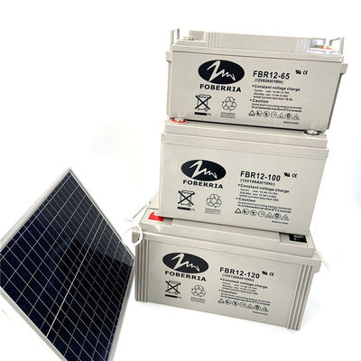 330x171x214mm باتری خاکستری اسید سرب خورشیدی باتری چرخه عمیق برای سیستم خورشیدی