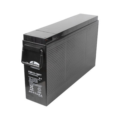 باتری ترمینال جلو 48 کیلوگرمی باتری AGM چرخه عمیق 150 ساعت 12 ولت برای سیستم ارتباطی UPS